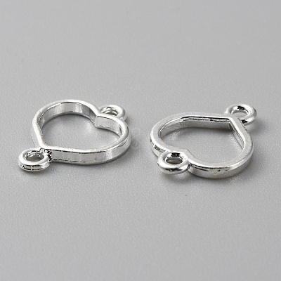 Zinc Alloy Open Back Bezel Connector Charms FIND-WH0139-69A-S-1
