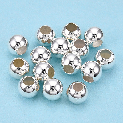 925 Sterling Silver Beads STER-S002-12A-7mm-1
