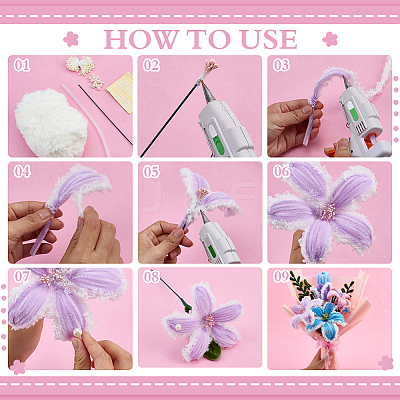 DIY Artificial Flower Kits DIY-PH0035-19-1