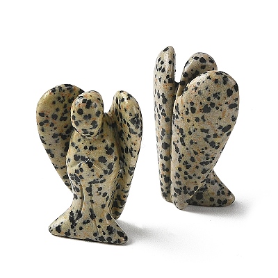 Natural Dalmatian Jasper Carved Angle Figurines GG-CBA9C2C-A30-1