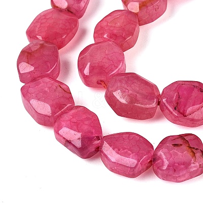 Dyed & Heated Natural Agate Beads Strands G-N359-15A-10-1