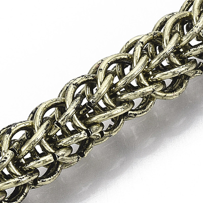 Men's Alloy Wheat Chain Bracelets BJEW-T014-09AB-1