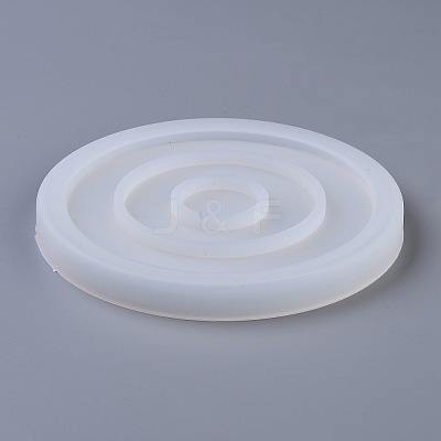 DIY Round Coaster Silicone Molds DIY-P010-28-1