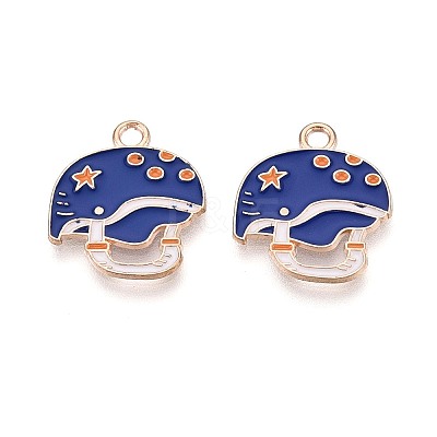 Alloy & Enamel Pendants ENAM-T021-46G-1