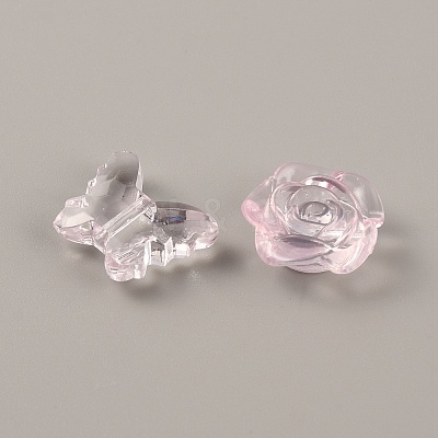 Transparent Acrylic Beads OACR-WH0037-01H-1