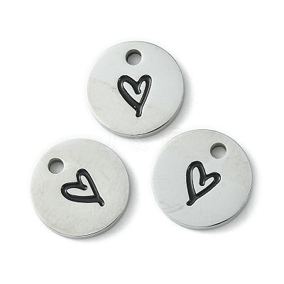 304 Stainless Steel Manual Polishing Charms STAS-C075-17P-1