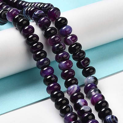 Natural Agate Beads Strands G-H295-C03-01-1