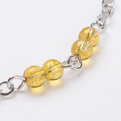Natural Gemstone Anklets AJEW-AN00224-1