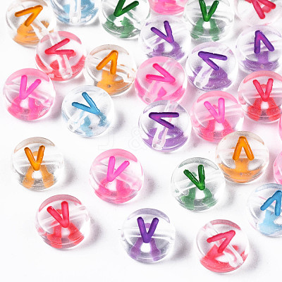 Transparent Clear Acrylic Beads MACR-N008-56V-1