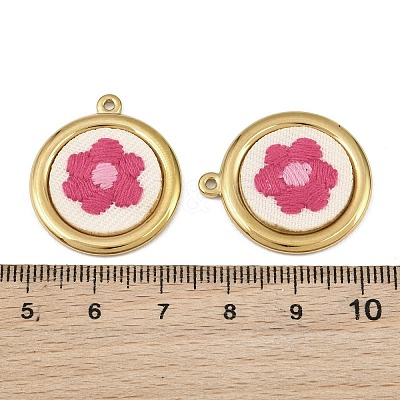 304 Stainless Steel & Embroidered Pendants SA-CBA1ED9-11G-1