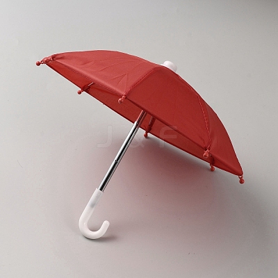 Mini Polyester Doll Umbrella AJEW-WH0314-462C-1