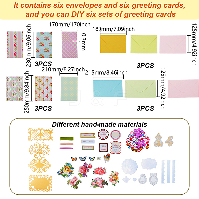 Paper Greeting Card Kit for Children DIY-WH0699-83C-1