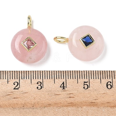 Natural Rose Quartz Pendants G-I391-01G-10-1