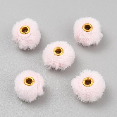 Imitation Mink Fur European Beads FIND-WH0148-423I-1