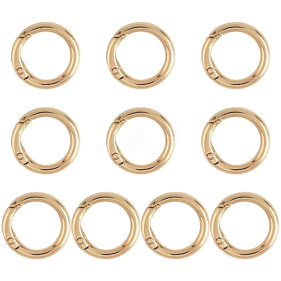10Pcs Alloy Spring Gate Rings FIND-YW0007-91-1