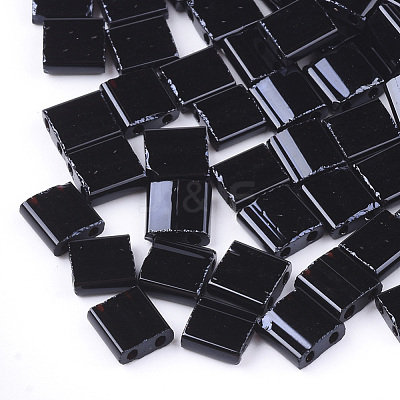 2-Hole Opaque Glass Seed Beads X-SEED-S023-08E-1