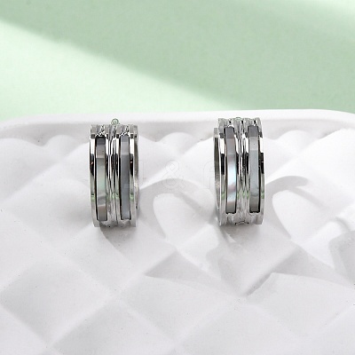304 Stainless Steel Hoop Earrings EJEW-D331-14P-1