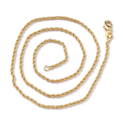 Brass Rope Chain Necklaces X-NJEW-I247-06G-1