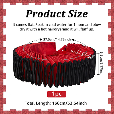 Detachable Polyester Children's Ruffle Collars DIY-WH0671-362A-1