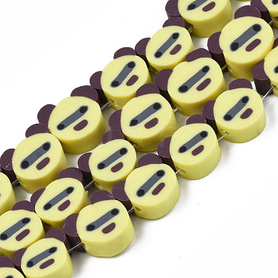 Handmade Polymer Clay Bead Strands CLAY-T020-20-1