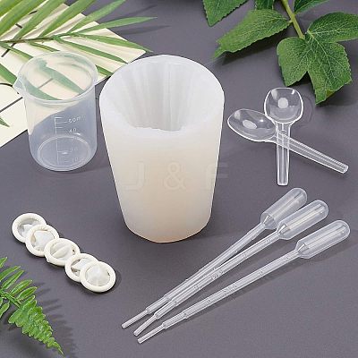 Wedding Dress Food Grade Silicone Molds Kits DIY-OC0003-20-1