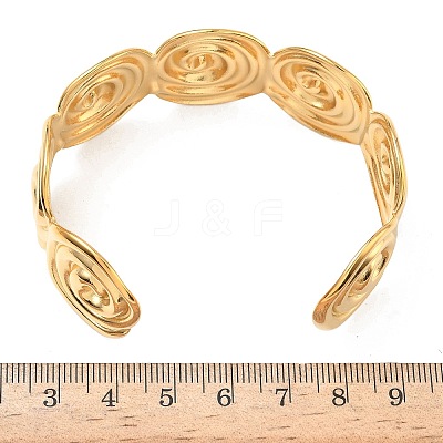 Conch 304 Stainless Steel Cuff Bangles BJEW-B158-02G-1