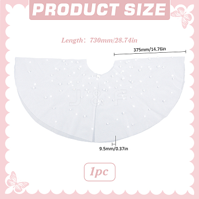 Polyester Gauze Bridal Shawl AJEW-ME0002-74B-1