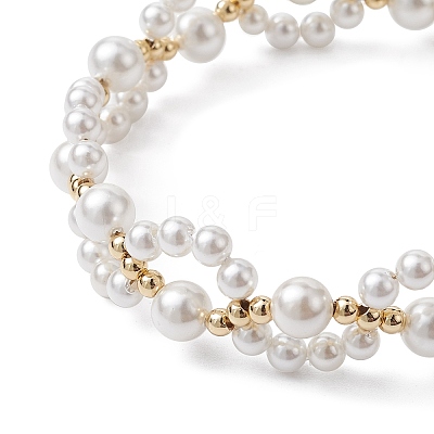 Shell Pearl Beaded Bracelets X1-BJEW-TA00454-1