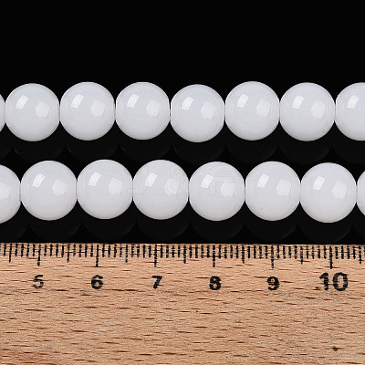 Imitation Jade Glass Beads Strands LS-GLAA-T032-J10mm-01-1