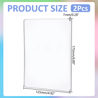 Rectangle Plastic Gel Printing Plate for Arts and Crafts DIY-WH0698-021-1