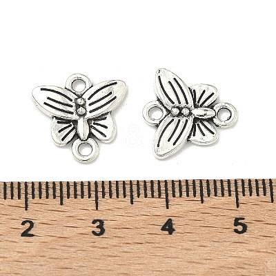 Butterfly Tibetan Style Alloy Links connectors X-TIBE-5369-AS-LF-1