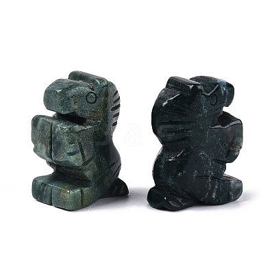 Natural Indian Agate Horse Figurine DJEW-N005-01G-1