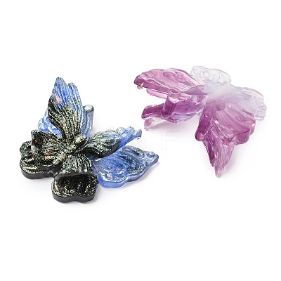 Luminous Two Tone Resin Beads RESI-C073-17-1