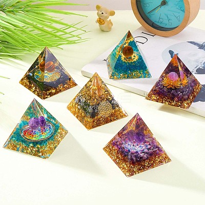 Amethyst Crystal Pyramid Decorations JX073A-1