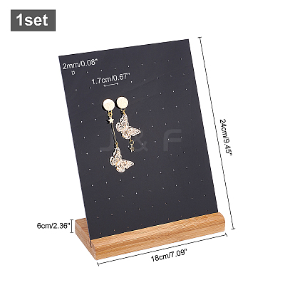 Acrylic 70 Holes Earring Display Stands EDIS-WH0006-13-1