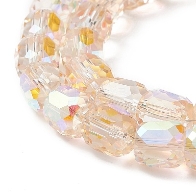 Electroplate Opaque Glass Beads GLAA-F108-10A-13-1