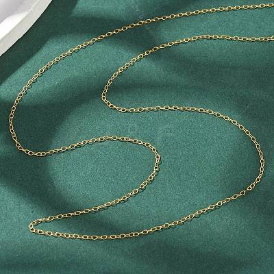 1/20 14K Gold Filled Cable Chain Necklaces for Women Men NJEW-Z068-01G-1