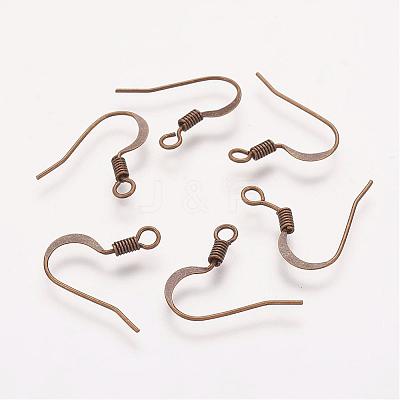 Brass French Earring Hooks KK-Q366-AB-NF-1