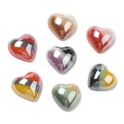 Two Tone Glass Cabochons GLAA-B012-40-1
