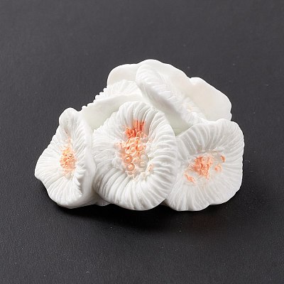 Resin Imitation Coral Ornaments DJEW-G026-10A-1