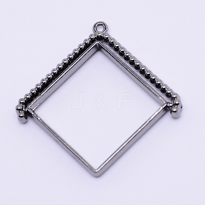 Alloy Open Back Bezel Pendants PALLOY-WH0071-58B-RS-1