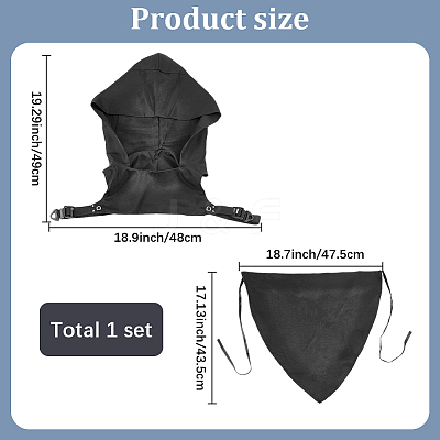 Burnoose for Medieval Role Play AJEW-WH20088-001A-1