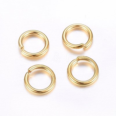 304 Stainless Steel Open Jump Rings STAS-O098-02G-15-1