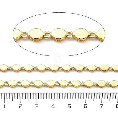 Brass Leaf Link Chains CHC-G024-04G-1
