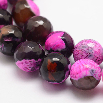 Natural Fire Crackle Agate Bead Strands G-K166-06F-10mm-01-1