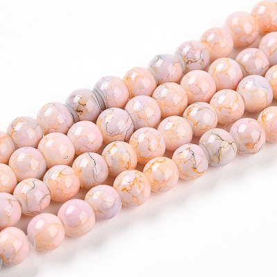 Baking Paint Glass Beads X1-DGLA-N003-4mm-C01-1