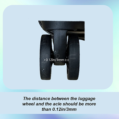 18Pcs Silicone Luggage Wheels Protectors Cover FIND-OC0013-86E-1