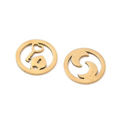 201 Stainless Steel Pendants STAS-H246-02G-1