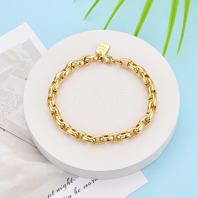 Brass Chain Bracelets BJEW-N032-05G-1