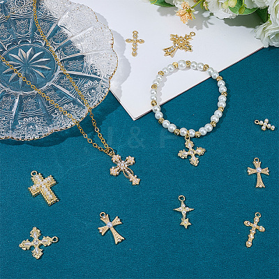 18Pcs 9 Styles Alloy Pendants FIND-SC0023-60-1